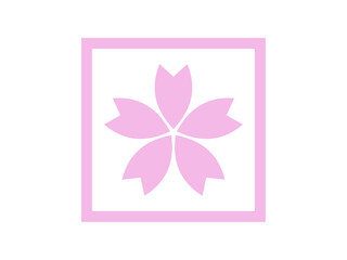 桜の花正方形アイコン