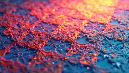 Geometric lace motif, sharp lines, shadow detail , art, structure, white