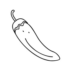 jalape o icon, jalape o line art - simple line art of jalape o, perfect for jalape o logos and icons