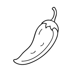 jalape o icon, jalape o line art - simple line art of jalape o, perfect for jalape o logos and icons