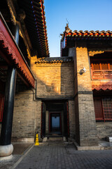 Ancient Chinese Courtyard Architecture in the Sunlight