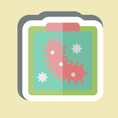 Sticker Bio Art. related to Bioengineering symbol