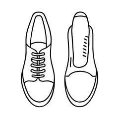 matching shoes icon, matching shoes line art - simple line art of matching shoes, perfect for matching shoes logos and icons