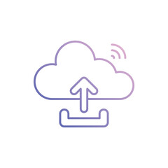 Data Upload Vector icon