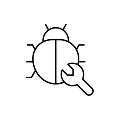 Bug Fixing  Vector icon