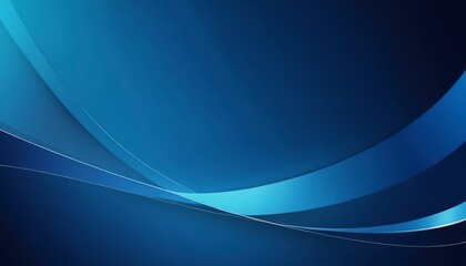 An abstract art of blue curves against a gradient background, suggesting elegance, motion and depth. The flowing lines create a dynamic feel