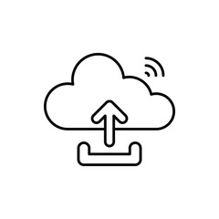 Data Upload Vector icon