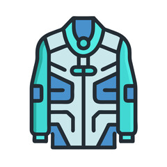 Obraz premium Futuristic Jacket Icon Representing Sci-Fi Fashion and High-Tech Apparel