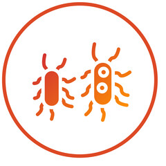 Bacteria Icon Style