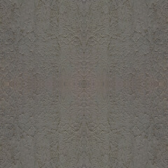 An old, gray cement wall. Grey, stone background. Concrete texture. Seamless image. Symmerical.
