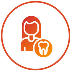 Female Dentist Icon Style