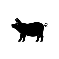illustration pig vector silhouette