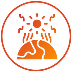 Greenhouse Effect Icon Style