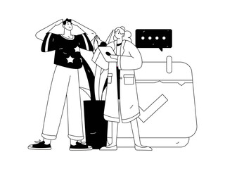 Medical characters fighting the epidemic flat vector concept operation hand drawn illustration
