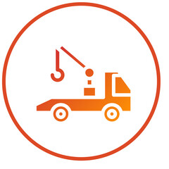 Tow Truck Icon Style