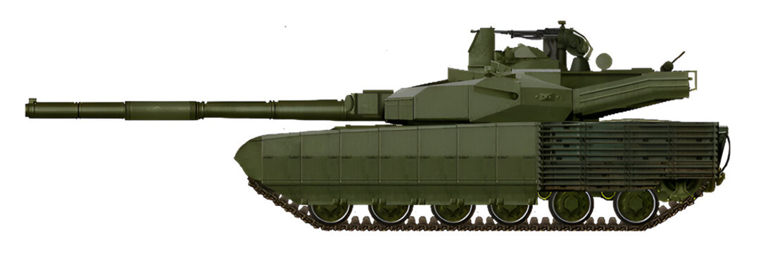 T-64BM3 (A variant of the modernization of the T-64 tank, with the installation of a new turret and BM Oplot anti-tank protection)