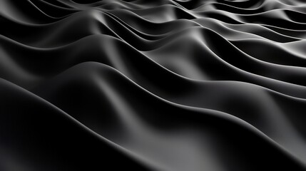 Fototapeta premium Abstract black drapery texture design