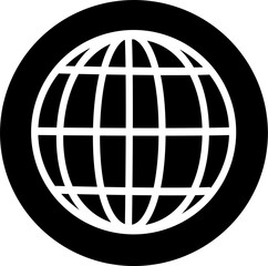 Globe vector  icon.  Vector graphics and not AI. Symbol, logo illustration. Replaceable vector design.