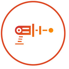 Space Gun Icon Style