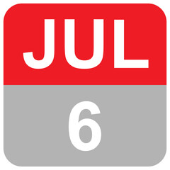 JUL 6 - MONTHS DAILY DATE