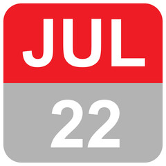 JUL 22 - MONTHS DAILY DATE