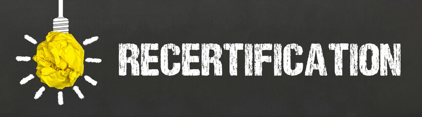 Fototapeta premium Recertification 