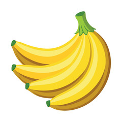 Simple Vector Illustration of Bananas for Various Designs