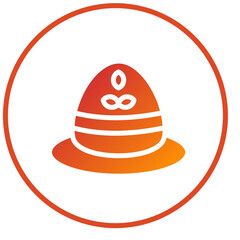 Farming Hat Icon Style