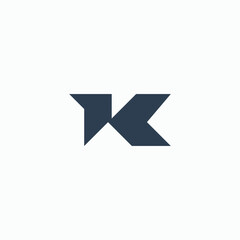 Abstract letter k logotype