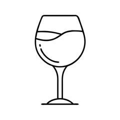 ros glass icon, ros glass line art - simple line art of ros glass, perfect for ros glass logos and icons