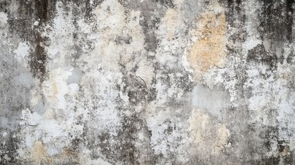 Aged, weathered concrete wall with mottled discoloration.