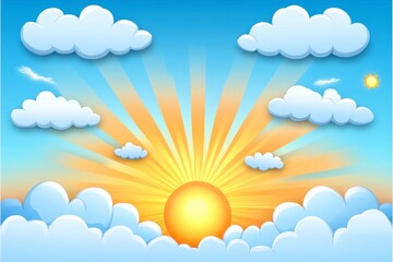 Sunrise Sky with Clouds