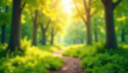 Naklejka premium Abstract blurred nature scene, perfect for website backdrop, plant, focus