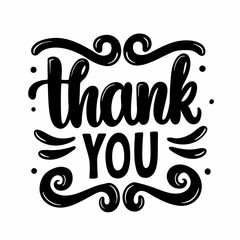 Thank You Hand Lettering. Typography Design Inspiration Paper thank you confetti sign