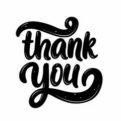 Thank You Hand Lettering. Typography Design Inspiration Paper thank you confetti sign