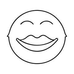 smiling lips icon, smiling lips line art - simple line art of smiling lips, perfect for smiling lips logos and icons