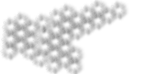 digital flyer concept snowflake shape pattern star white background.