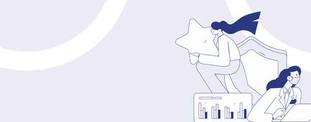 Medical characters fighting the epidemic flat vector concept operation hand drawn illustration
