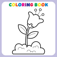flower coloring book for kids
