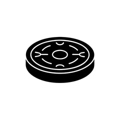 creative details Futuristic charging pad icon Vector Illustration