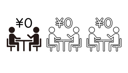 無料相談をイメージしたアイコンセット