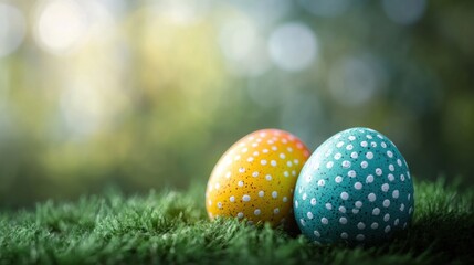 Bright spring egg decor