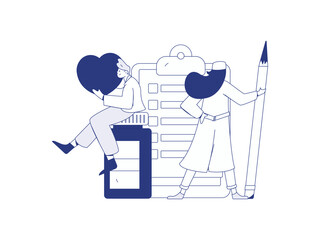 Medical characters fighting the epidemic flat vector concept operation hand drawn illustration

