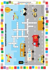 Worksheets for children – kids activity – crosswords