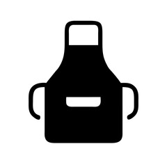 Butcher Apron with Shoulder Straps Icon Design