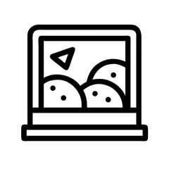 Cheese Wedges in Display Case Icon Design