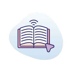 Online Library Vector icon
