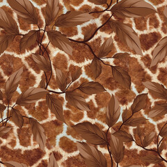 dry leaves background