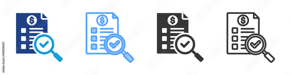 Aufkleber Verification icon set multiple style collection