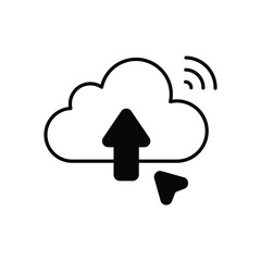 Data Upload Vector icon